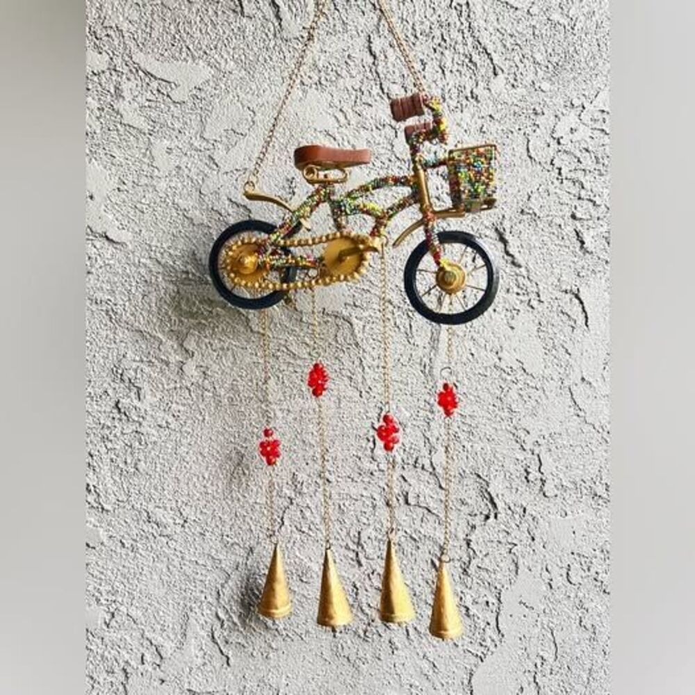 Wind Chime Beaded Bicycle